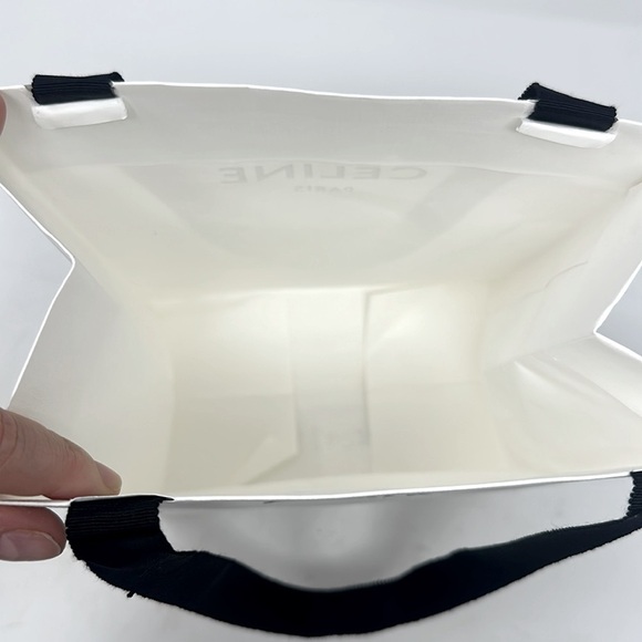 Celine Paris Gift Bag Shopping Bag White Blag Small - Picture 6 of 7